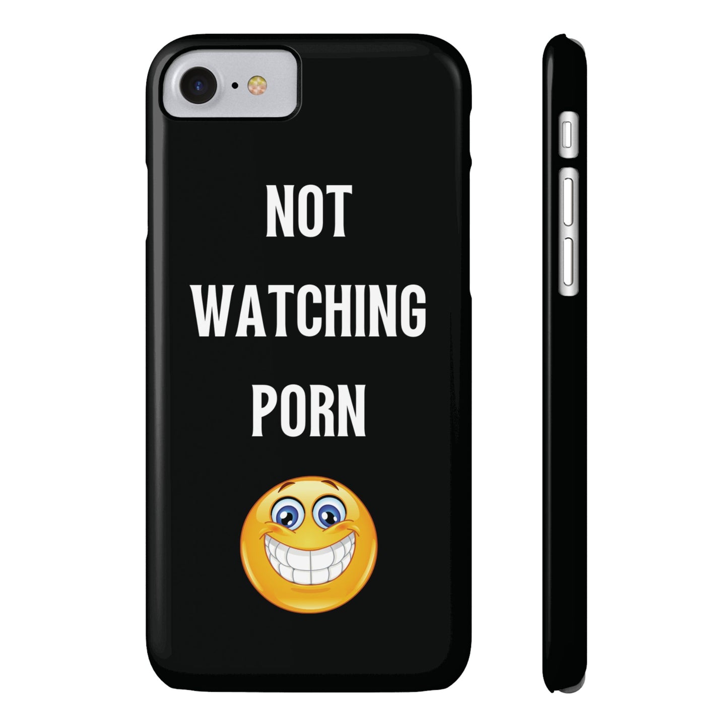 funny phone case says not watching porn - funny iphone cases - black phone case - laughable-xpense.com