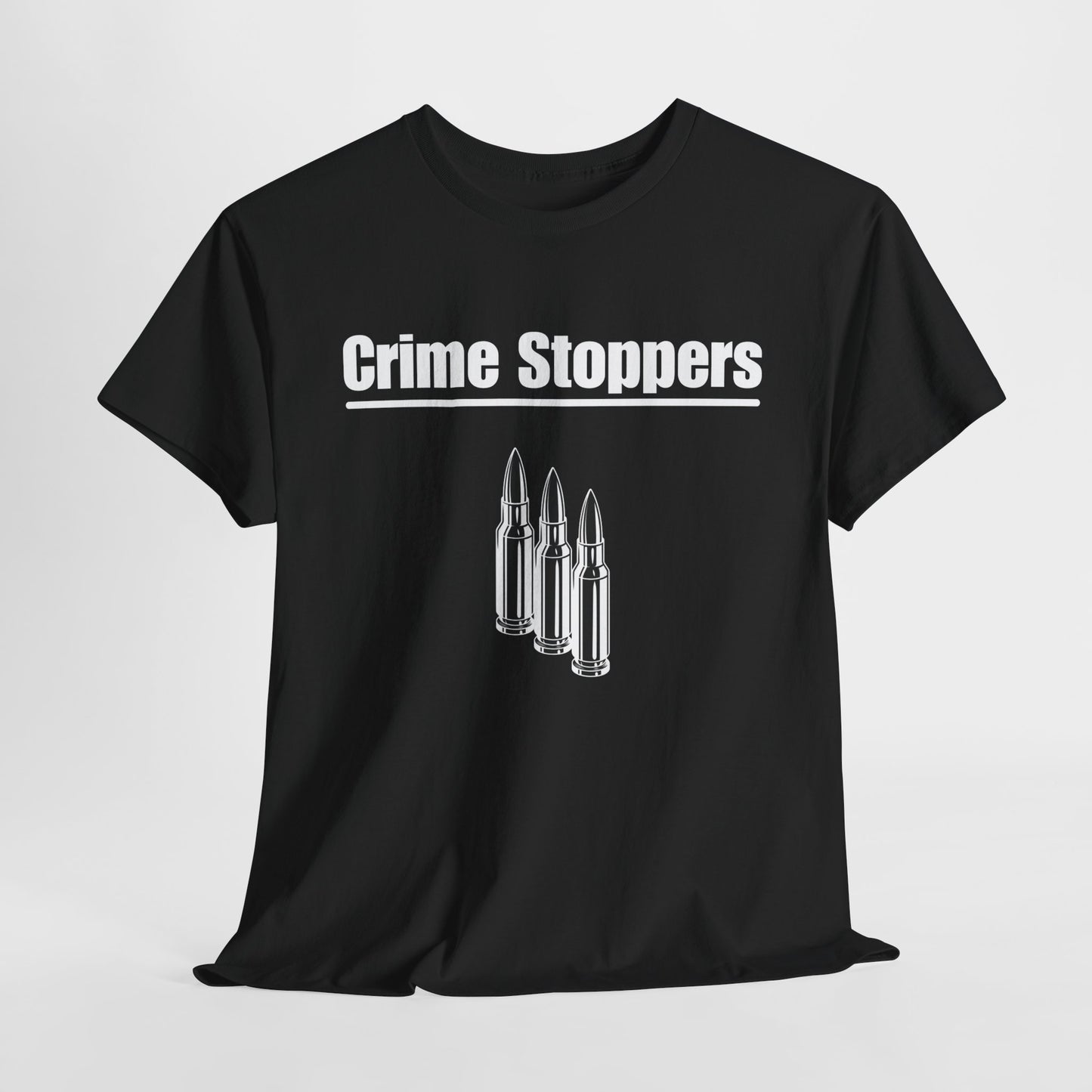 funny offensive shirts - crime stoppers t-shirt - black t-shirt - laughable-xpense.com