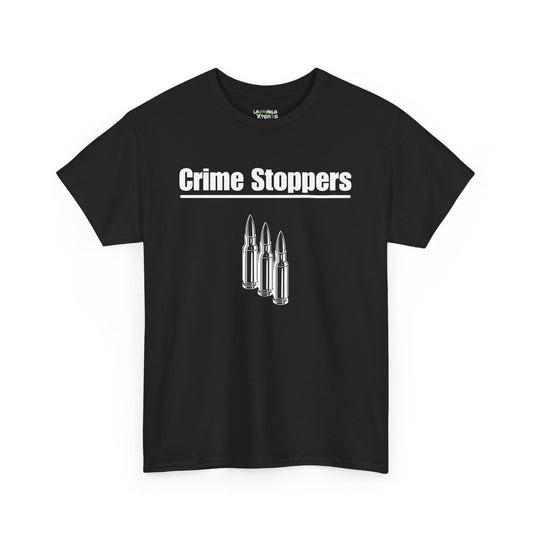 funny adult t shirts - crime stoppers t-shirt - black t-shirt - laughable-xpense.com