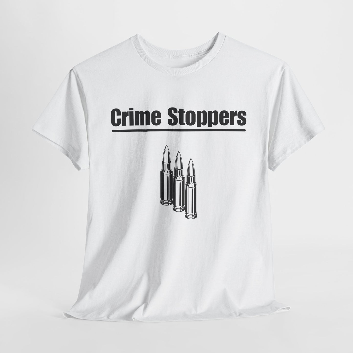 Crime Stoppers T-Shirt | Unisex Heavy Cotton Tee